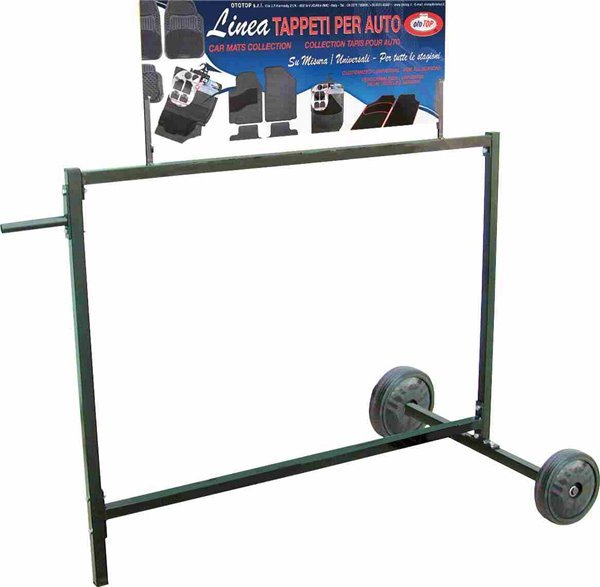 Mats Metal Display, With Wheels, Empty