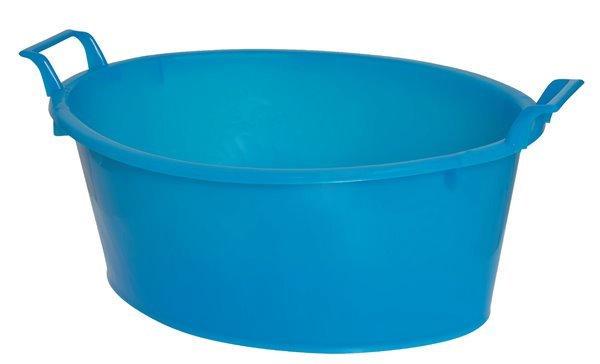 Blue Soft Oval Basin 60 Cm