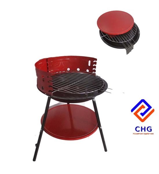 Round Folding Mini Stove Bbq Red K12