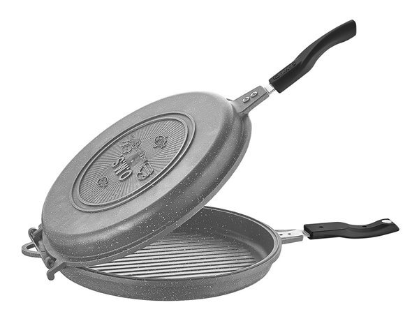 Sale & Pepe Double Sided Grill Frying Pan Skillet 24cm