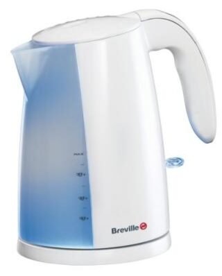 Breville Plastic Compact Jug Kettle, White, 1.5 Kilowatts, 1 Litre Ca