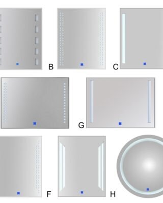 Led Mirror 80x60 Cm Horizontal Rectangle Mirror