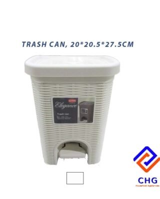 Bin Rattan Dark White 20x20.5x27.5cm K 16