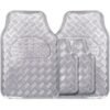 Car Mat Checker Plate  Chrome/silver