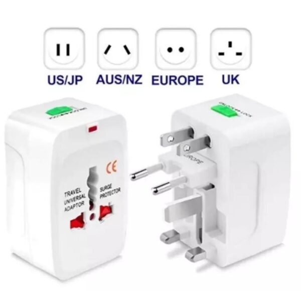 Worldwide Adaptor;white;size: 7.5*5*4cm 110-240v- 1200w